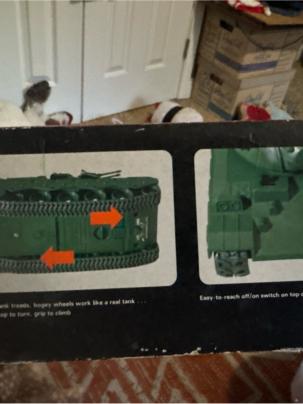 SEARS RADIO CONTROLLED MILITARY TANK VINTAGE In Box Untested - Picture 13 of 16
